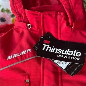 Bauer Kids Bright Red Puffer Jacket